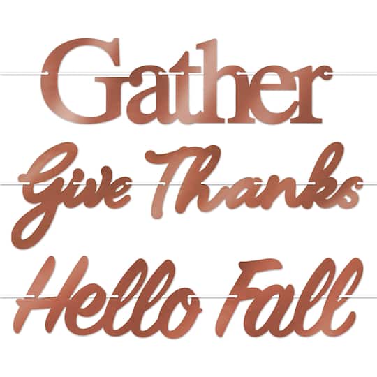 Beistle 2ft. Fall Thanksgiving Foil Streamers, 2 Packs of 3